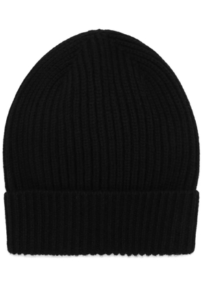 Dolce & Gabbana ribbed-knit turn-up beanie - Black