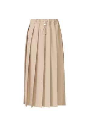 Fabiana Filippi pleated drawstring midi skirt - Neutrals