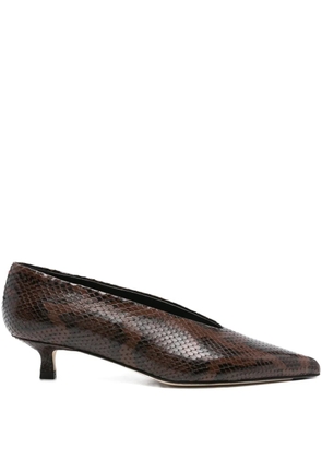 Aeyde 45mm Clara pointed-toe pumps - Brown