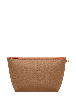 MAISON de SABRÉ Medium Leather Flaire Pouch - Brown