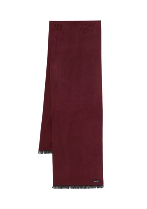 REMUS UOMO logo-patch scarf - Red