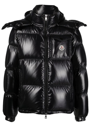 Moncler high-shine padded jacket - Black