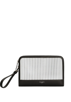 Dolce & Gabbana Atene woven clutch bag - Black