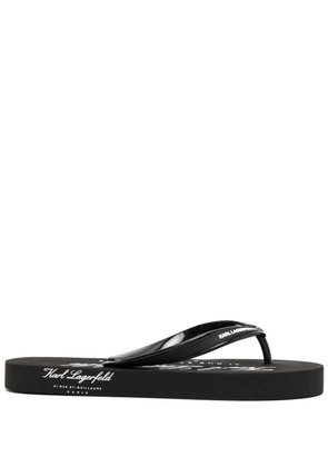 Karl Lagerfeld Kosta Hotel Karl flip flops - Black
