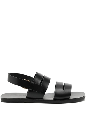 Ancient Greek Sandals Priamos leather sandals - Black