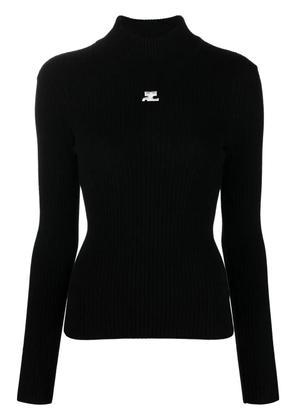 Courrèges Reedition ribbed sweater - Black
