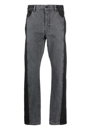Karl Lagerfeld colour-block straight-leg jeans - Grey