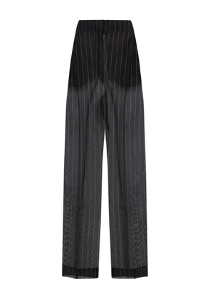 KHAITE trasnlucent trousers - Black