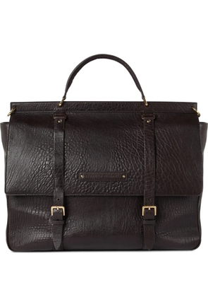 Brunello Cucinelli leather briefcase - Brown