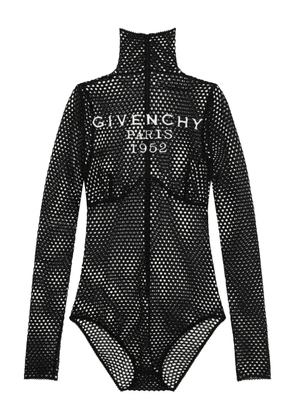 Givenchy long-sleeve mesh-effect body - Black