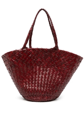 DRAGON DIFFUSION Egola woven tote bag - Red