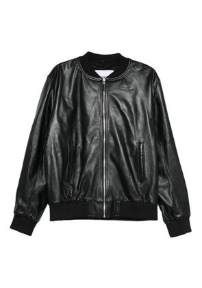 MEDEEA leather bomber jacket - Black