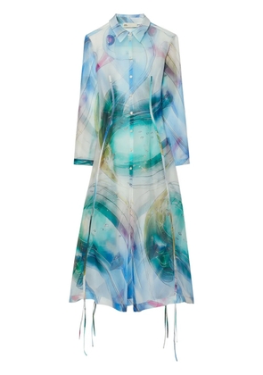 Tory Burch silk organza dress - Blue