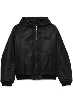 MM6 Maison Margiela numbers motif-embroidered jacket - Black