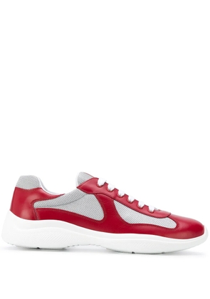 Prada low-top flatform sneakers - Red
