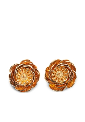 Carolina Herrera flower earrings - Gold