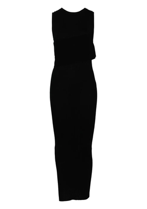 System wool knitted dress - Black