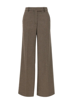 kaos check-pattern trousers - Brown