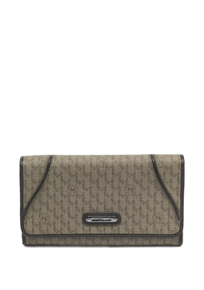 Montblanc monogram flap wallet - Neutrals