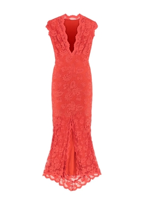 Balensi Mora lace maxi dress - Red