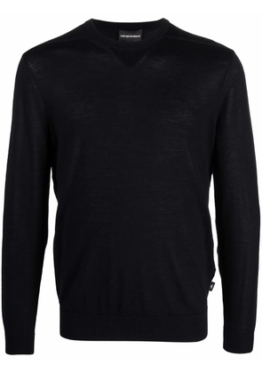 Emporio Armani crew-neck jumper - Blue
