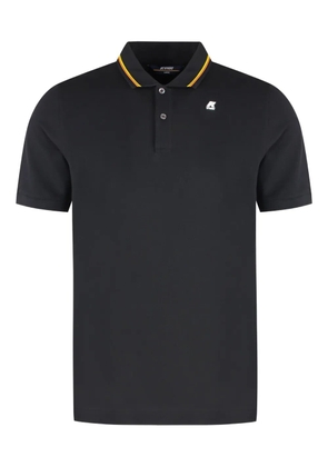 K-Way Jud contrasting-collar polo shirt - Black