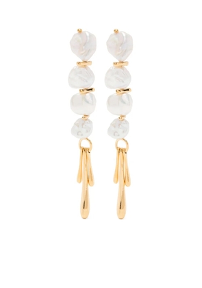 Missoma Keshi pearl sculptural earrings - Gold