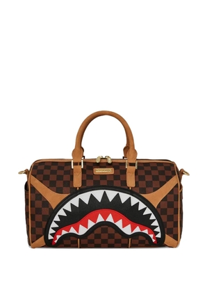Sprayground check-shark holdalls - Brown