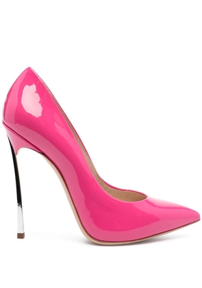 Casadei Blade 120mm patent leather pumps - Pink