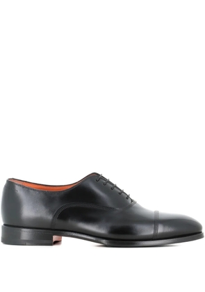 Santoni cap-toe lace-up oxford shoes - Black