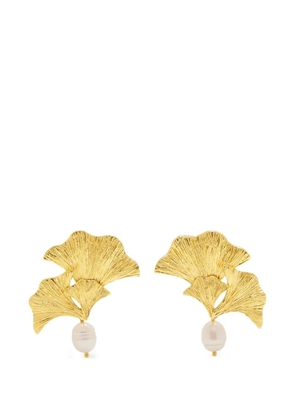 Lynyer Enchanted Flora pearl earrings - Gold