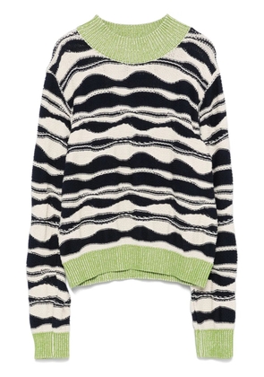 Henrik Vibskov wave-knit sweater - White