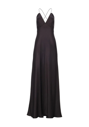 IL VOLO Muse spaghetti-strap bias-cut dress - Black