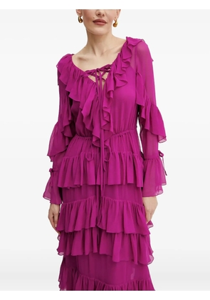 LUISA SPAGNOLI ruffled tiered maxi dress - Pink