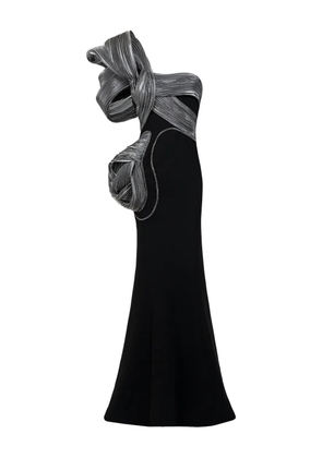 Gaby Charbachy one-shoulder mermaid gown - Black
