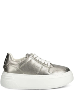 Marc O'Polo metallic-finish platform sneakers - Grey