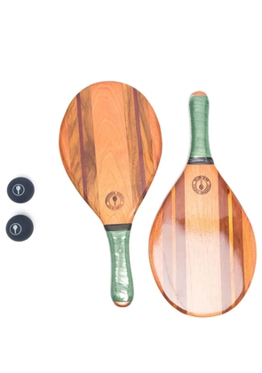 Frescobol Carioca Leblon beach-tennis set - Brown