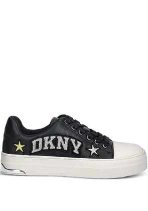 DKNY leather sneakers - Black