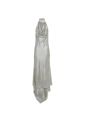 FROLOV silk maxi dress - Silver