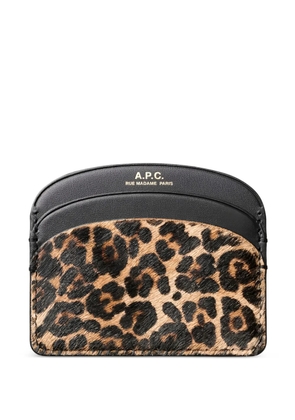 A.P.C. printed cardholder - Brown