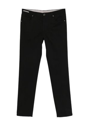 Corneliani five-pocket cotton trousers - Black