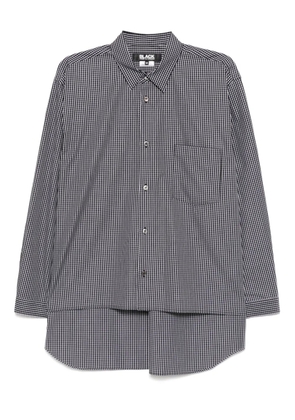 Black Comme Des Garçons checked shirt