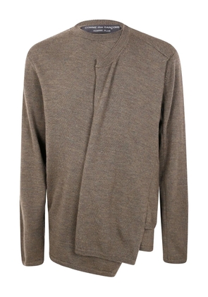 Comme des Garçons Homme Plus asymmetric sweater - Neutrals