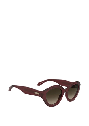 Moschino Eyewear oval-frame sunglasses - Red