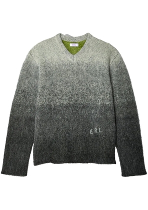 ERL gradient-effect V-neck jumper - Grey