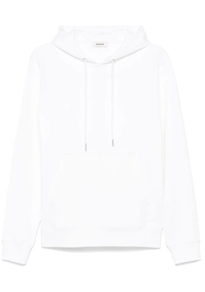 SANDRO rubberised-logo hoodie - White