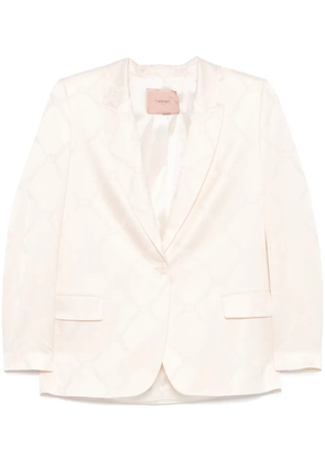 TWINSET Oval T-jacquard blazer - Neutrals