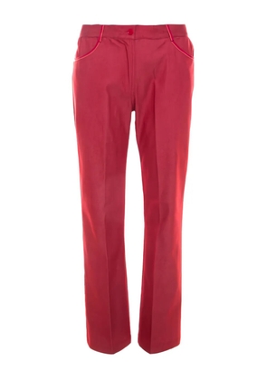 Missoni Pre-Owned contrast-stitching trousers - Red