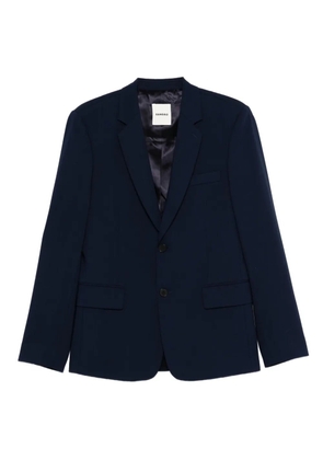 SANDRO flap-pocket button blazer - Blue
