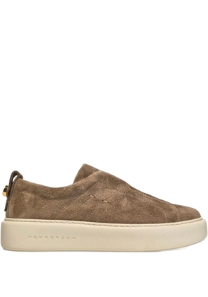 Henderson Baracco Terrys suede slip-on sneakers - Brown